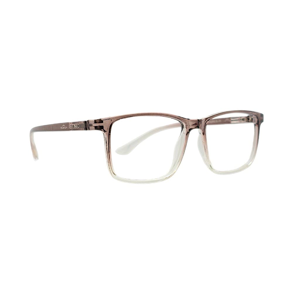 Rectangle Eyewear Frame Brown & Transparent | Eyewear for Men | Stinic Eyewear